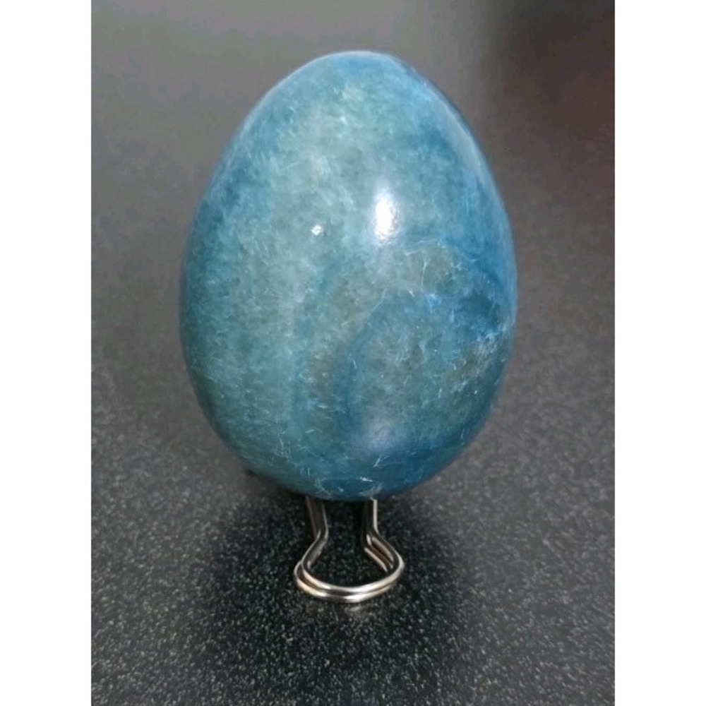 Blue Green Apatite Crystal Stone Natural Rough Mineral Specimen Egg Rock‎